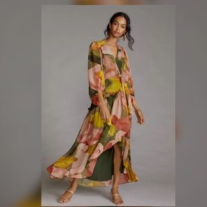 Geo wrap maxi dress by Hutch SOLD